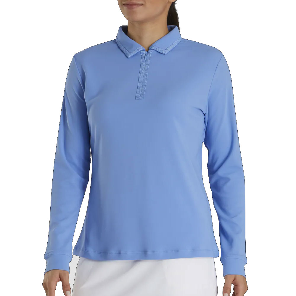 FootJoy Pique Longsleeve Sun Protection Shirt Golf Polo 2020 Women - Golfio
