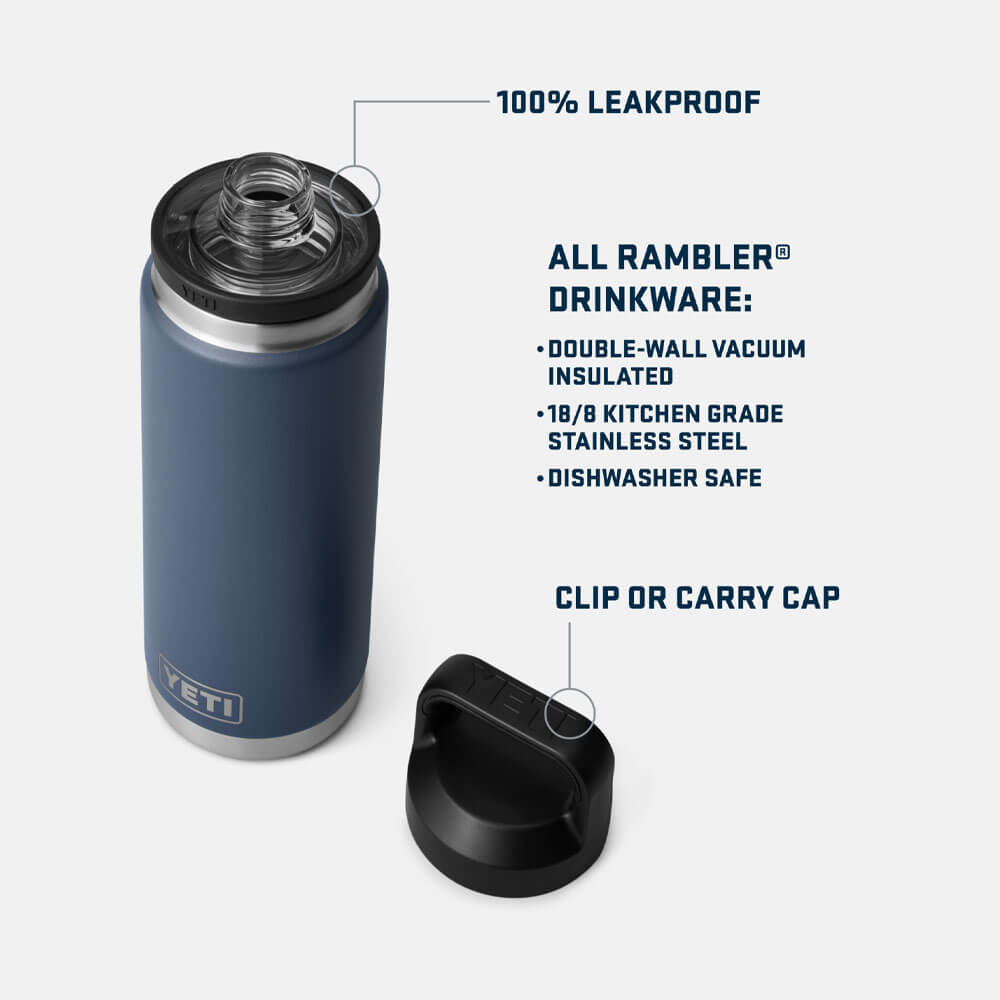 YETI Rambler 26 oz Water Bottle with Chug Cap (with 'G' logo)