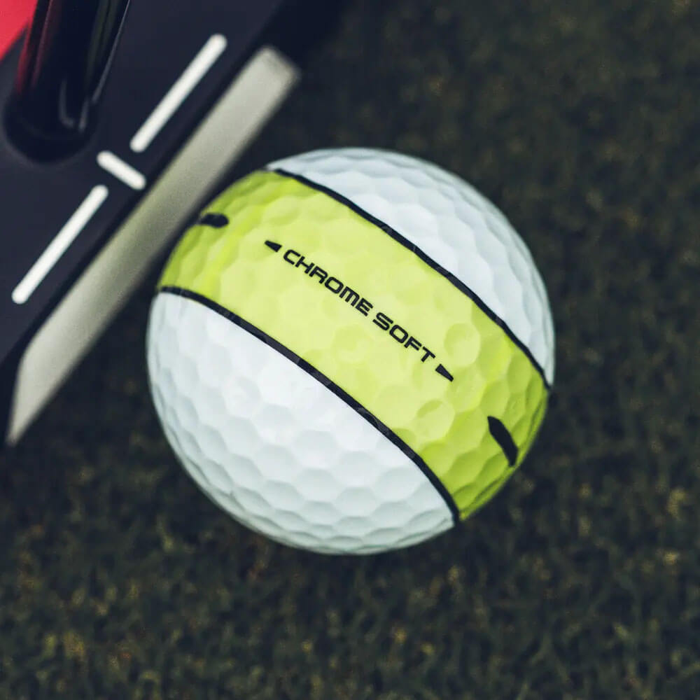 Callaway Chrome Soft Yellow Stripe Golf Balls