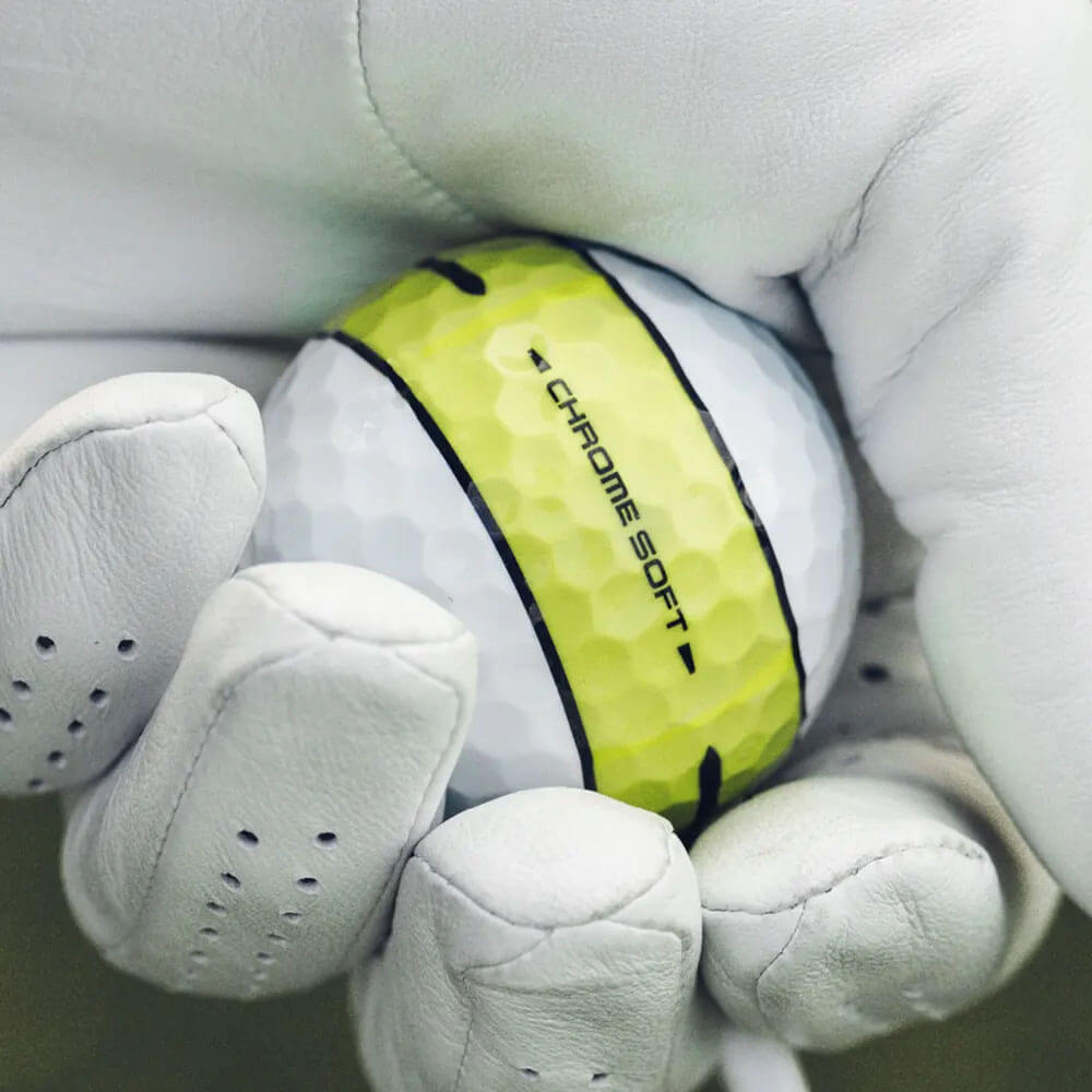 Callaway Chrome Soft Yellow Stripe Golf Balls