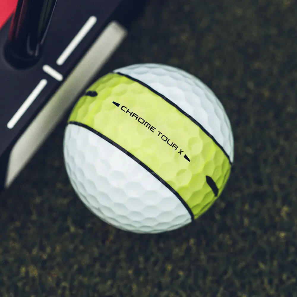 Callaway Chrome Tour X 360 Yellow Stripe Golf Balls