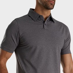 FootJoy Athletic Fit Solid Lisle Golf Polo Men