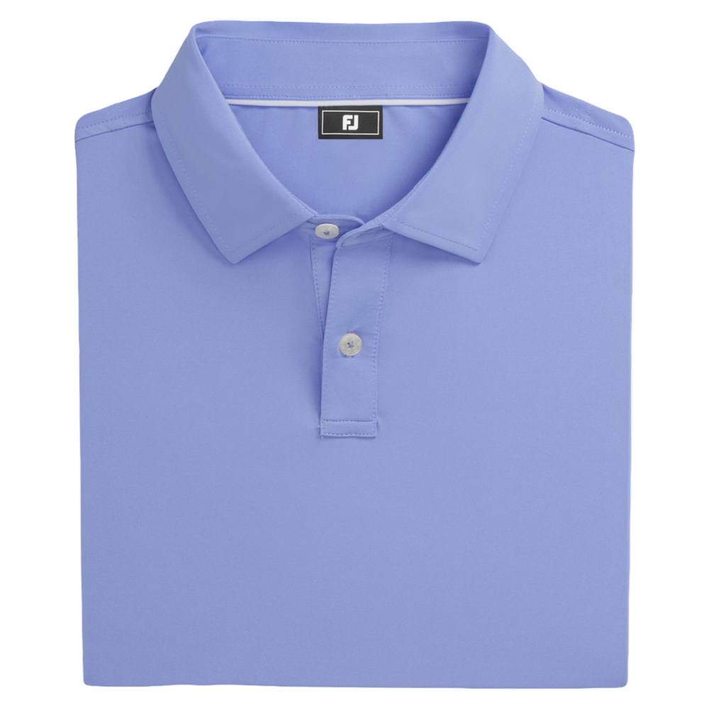 FootJoy Men Athletic Fit Solid Lisle Golf Polo Blue Violet – 25 NEW