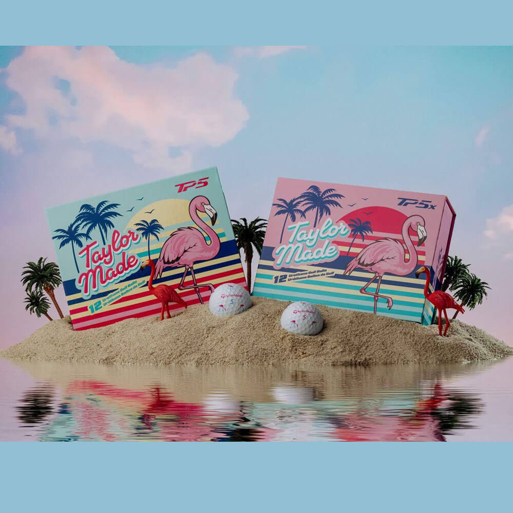 TaylorMade Limited Edition TP5x Flamingo Golf Balls