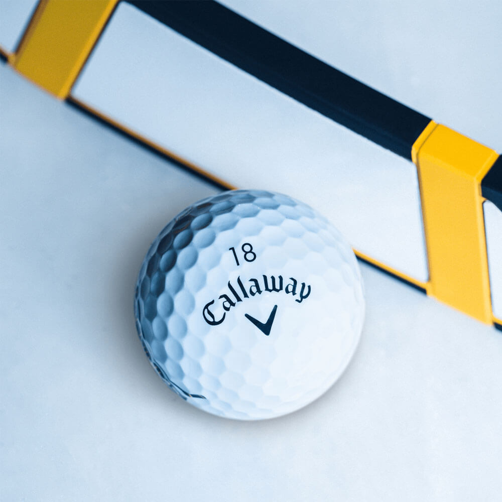 Callaway Limited Edition Chrome Tour Happy Gilmore 2 Just Tap It In Golf Balls