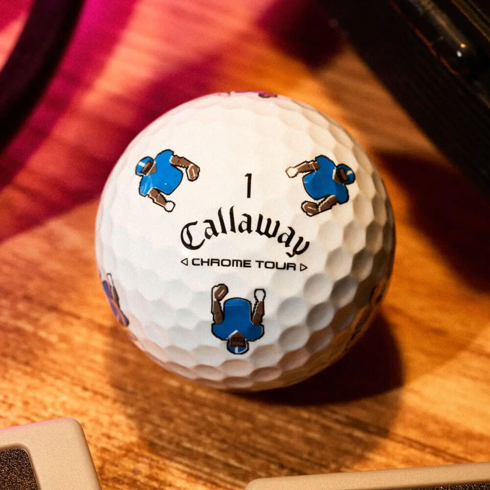 Callaway Limited Edition Chrome Tour Retro Football Golf Balls