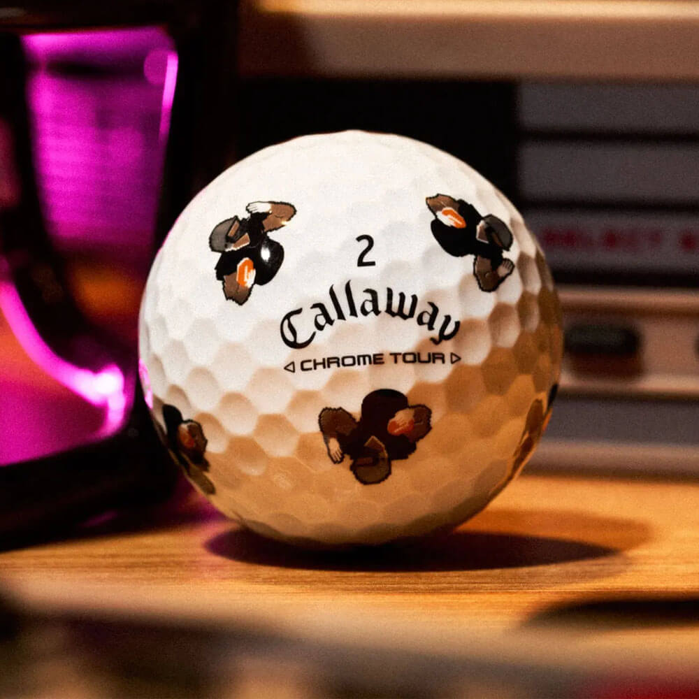 Callaway Limited Edition Chrome Tour Retro Football Golf Balls
