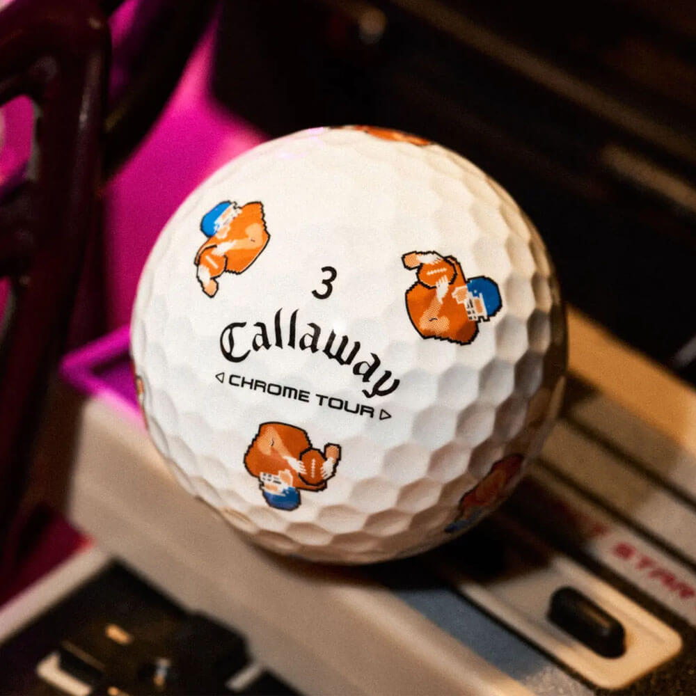 Callaway Limited Edition Chrome Tour Retro Football Golf Balls
