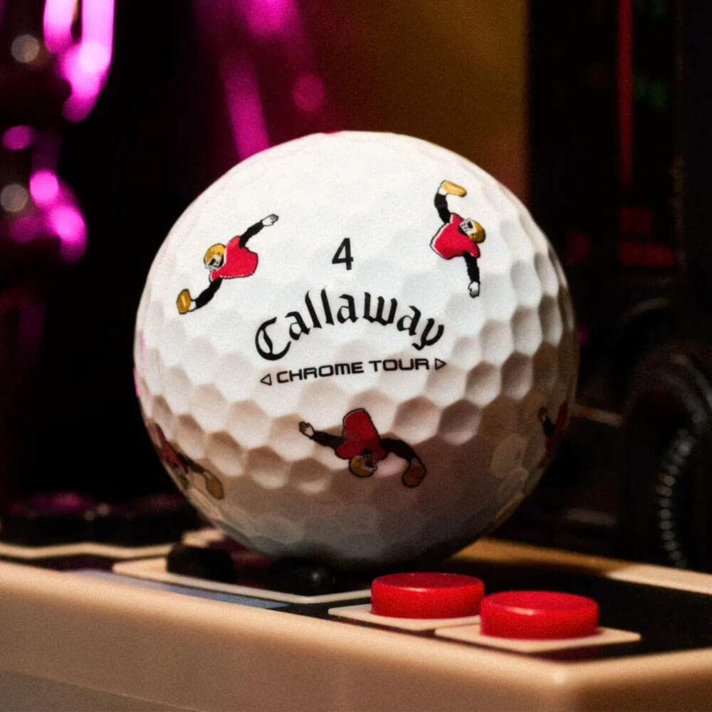 Callaway Limited Edition Chrome Tour Retro Football Golf Balls