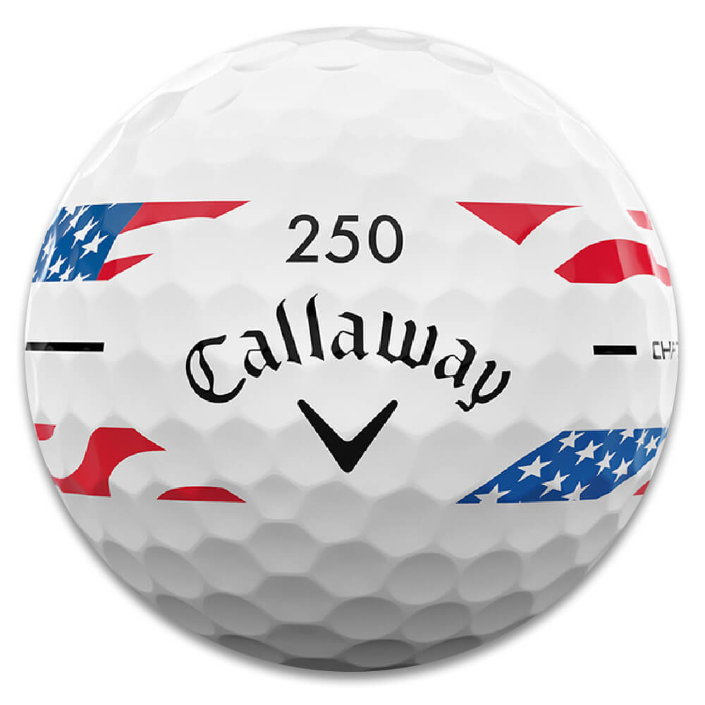 Callaway Chrome Tour USA Stripe Limited Golf Balls