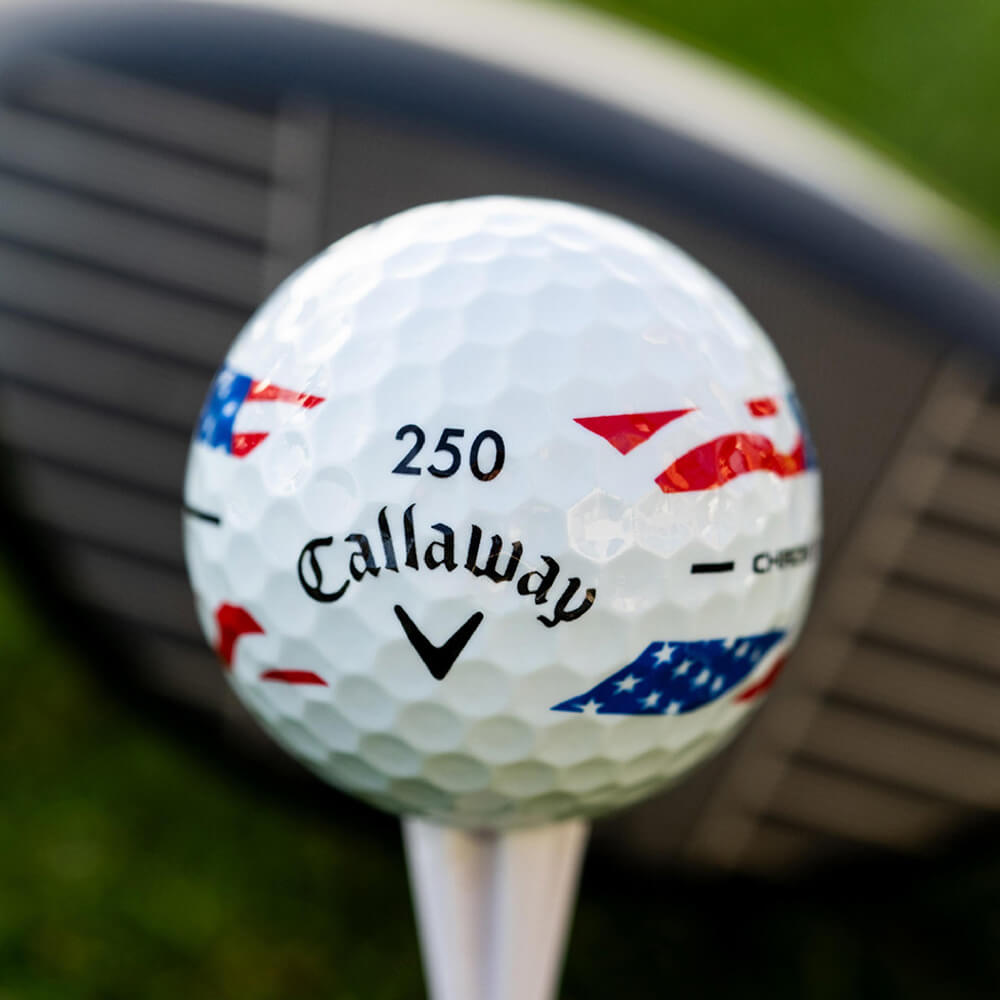 Callaway Chrome Tour USA Stripe Limited Golf Balls