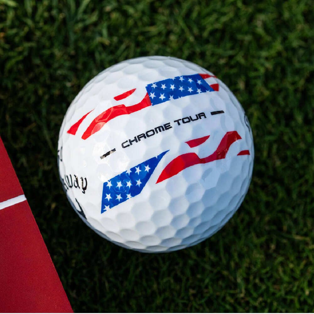 Callaway Chrome Tour USA Stripe Limited Golf Balls