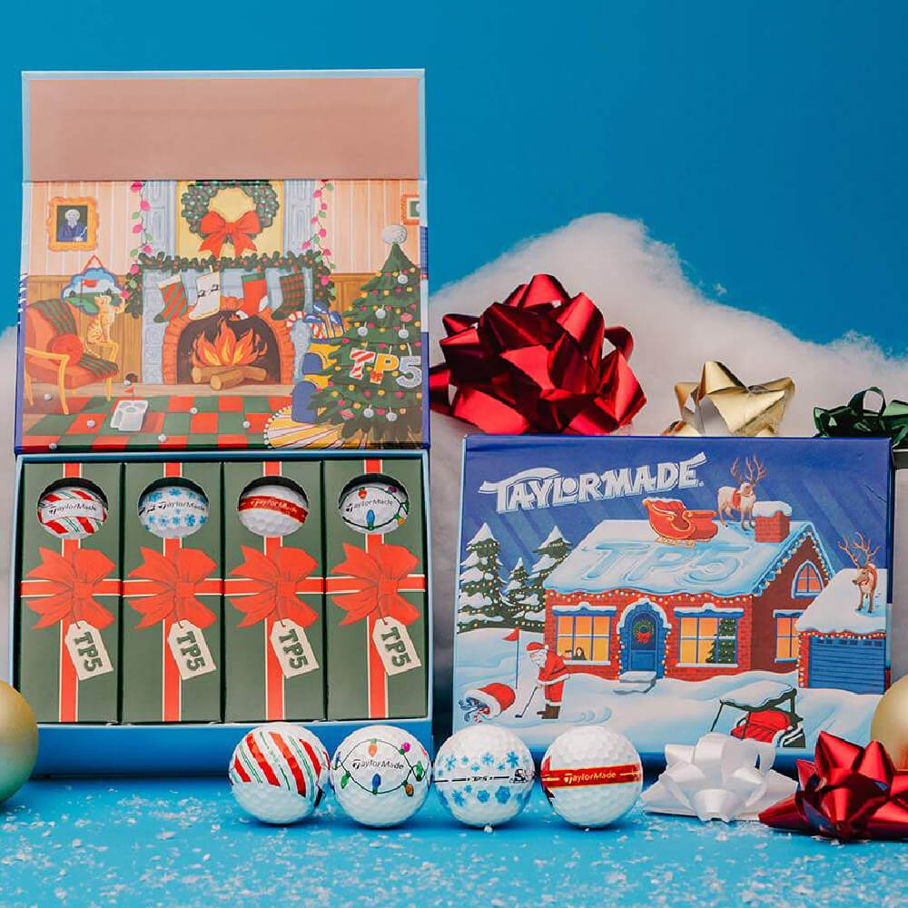 TaylorMade Limited Edition TP5 Stripe Holiday Golf Balls