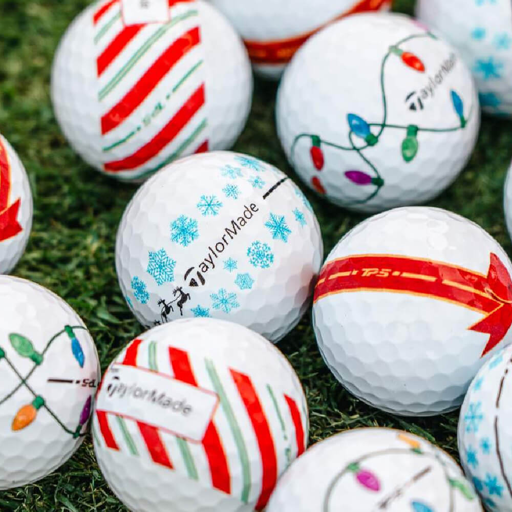 TaylorMade Limited Edition TP5 Stripe Holiday Golf Balls