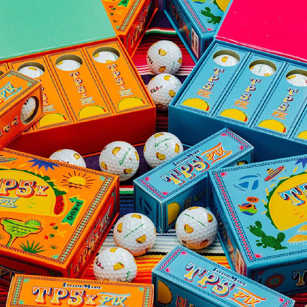 TaylorMade Limited Edition TP5x Pix Taco Golf Balls