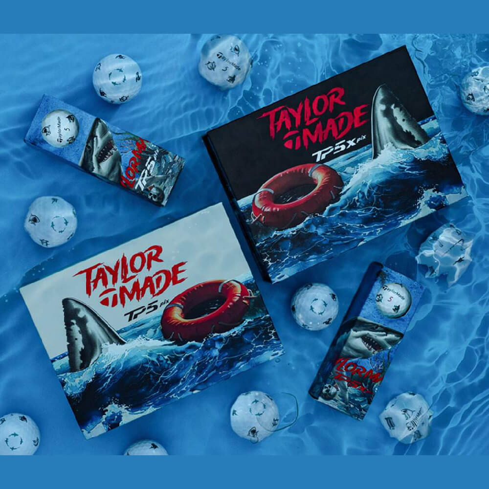 TaylorMade Limited Edition TP5x Pix Sharks Golf Balls