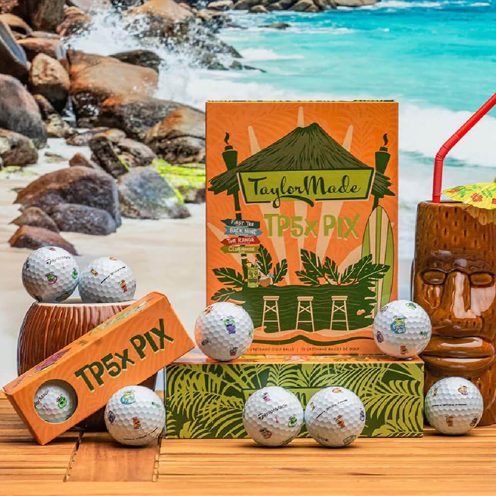 TaylorMade Limited Edition TP5x Pix Tiki Golf Balls