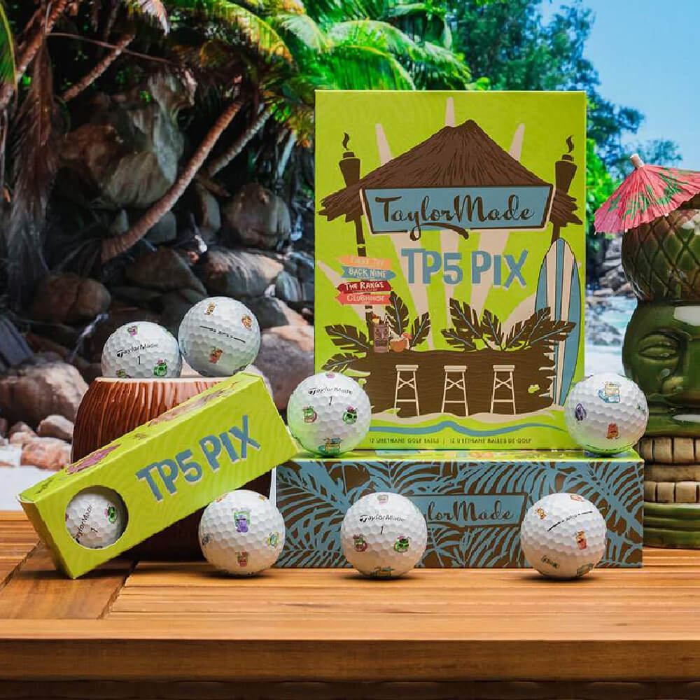 TaylorMade Limited Edition TP5x Pix Tiki Golf Balls