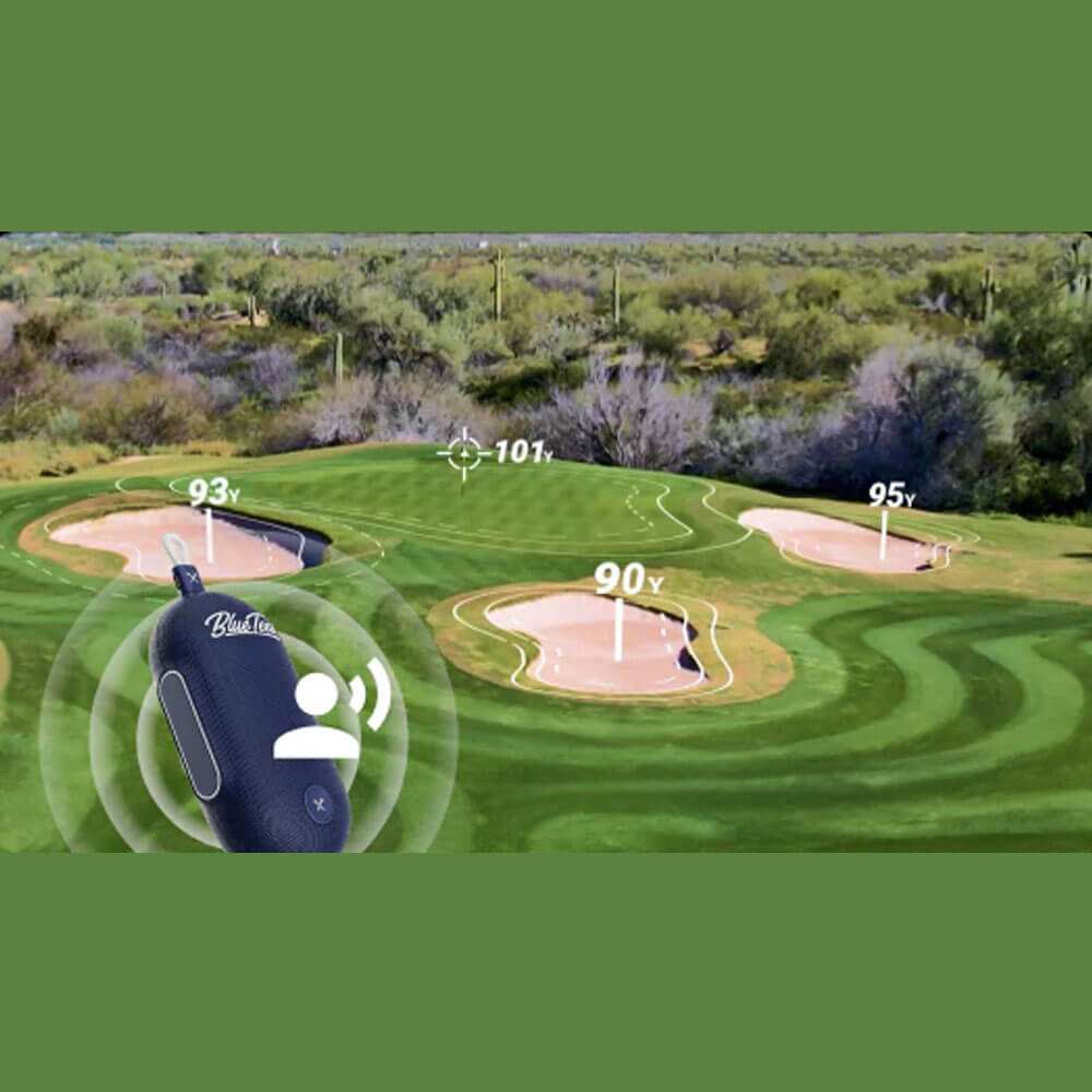 Blue Tees Golf Player GO Audible GPS Speaker