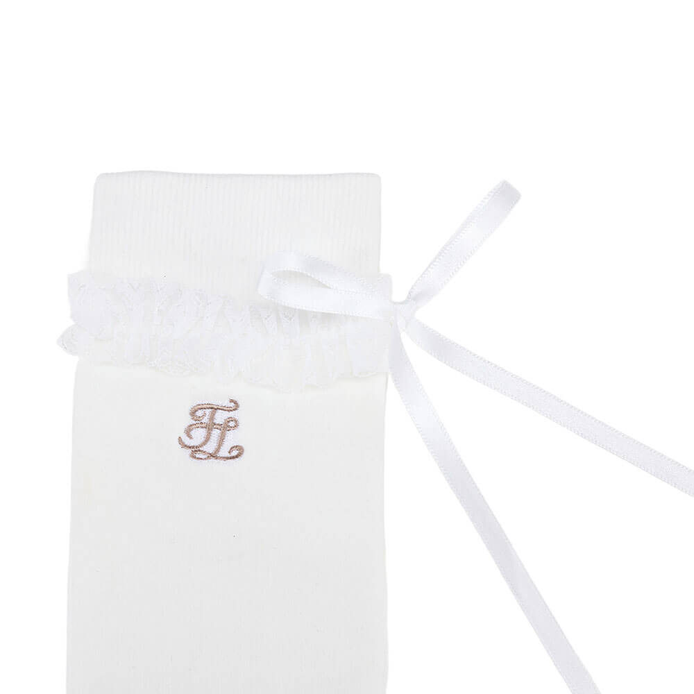 Fairliar Satin Ribbon Summer Knee Golf Socks Women
