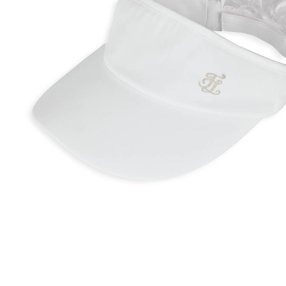 Fairliar Lace Scarf Golf Visor Women