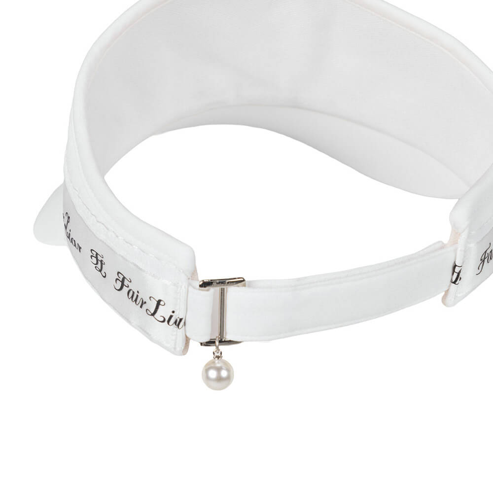 Fairliar Logo Tape With Pearl Golf Visor Women