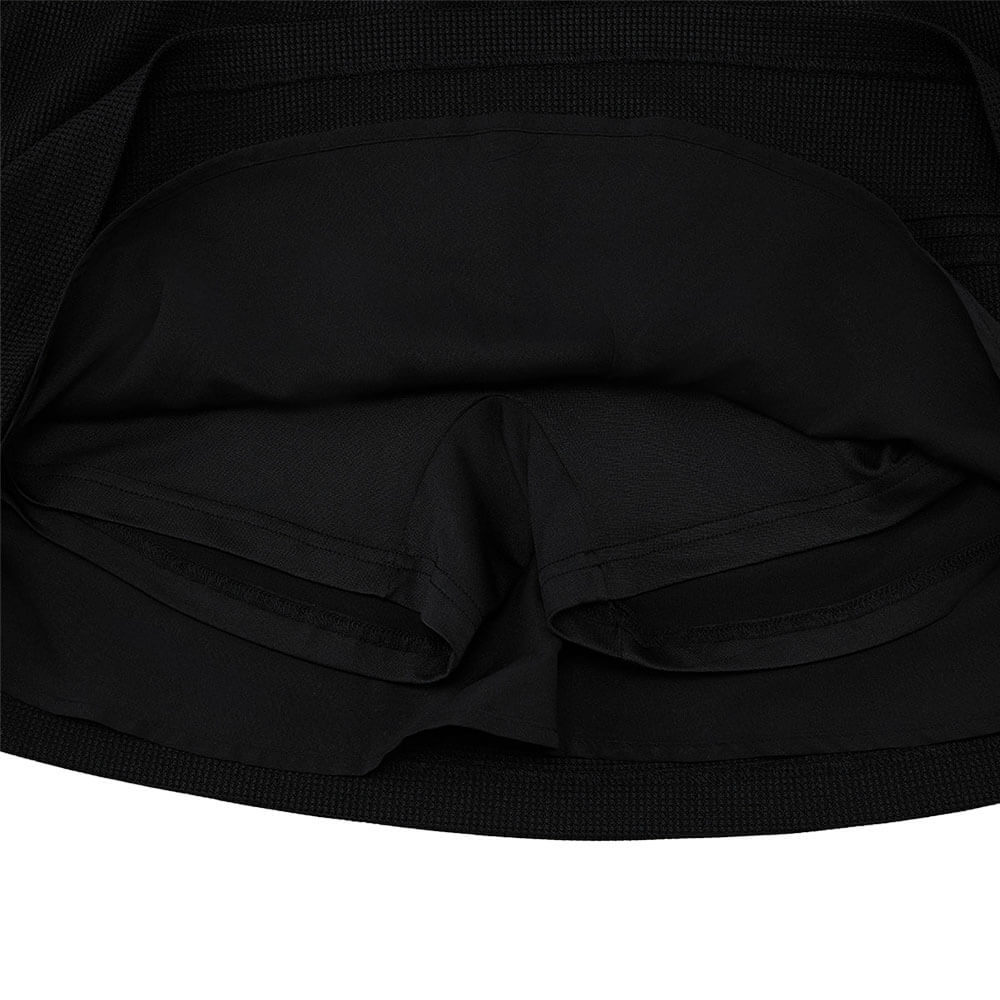 Fairliar Waffle Banded Shirred Golf Skirt Women