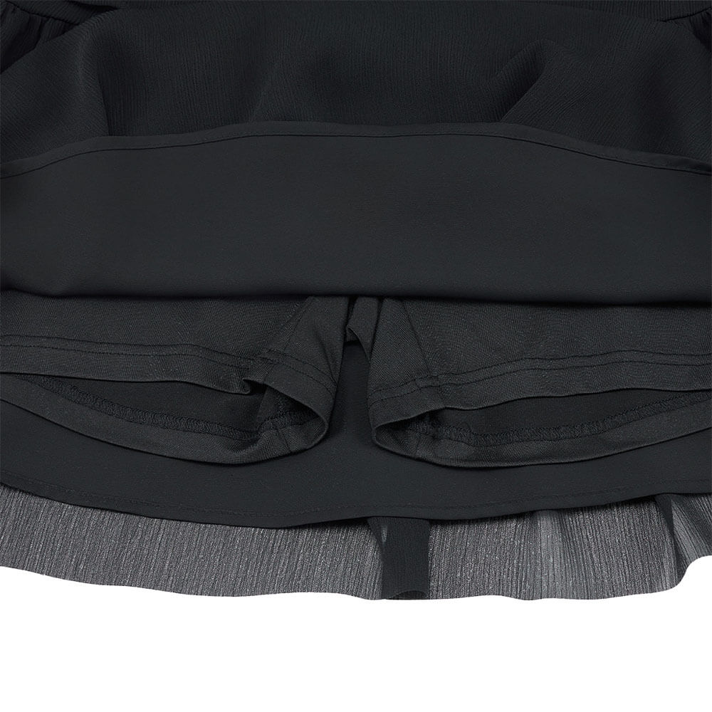 Fairliar Tulle Drape Golf Skirt Women