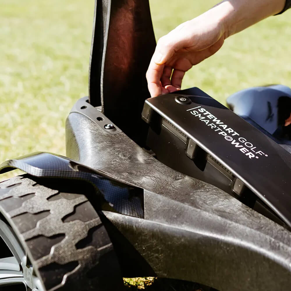 Stewart Golf Q Follow Carbon Range Push Cart