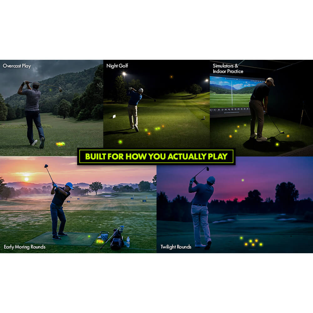 Volvik Vivid Twilight Starter Pack (6 Balls + UV Flashlight) Golf Balls