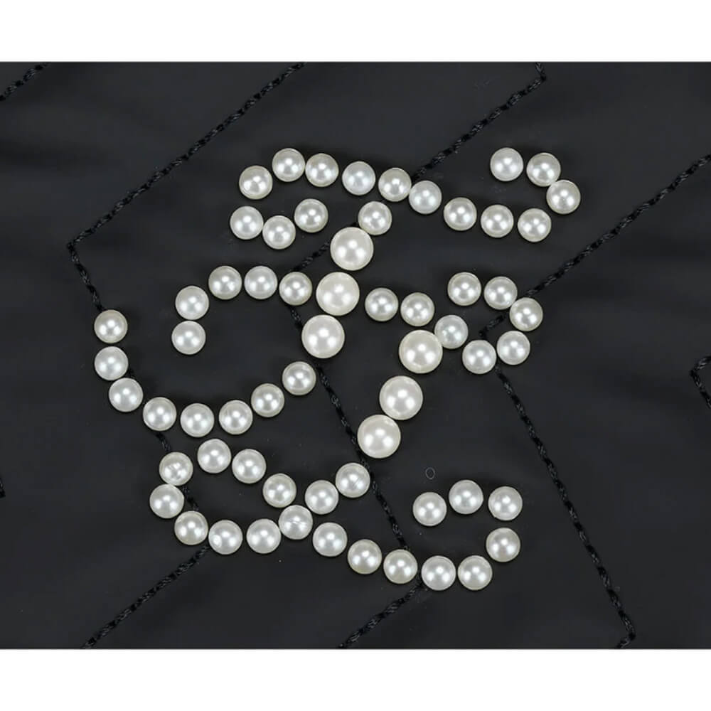 Fairliar Pearl Chain Quilted Hip Bag Women