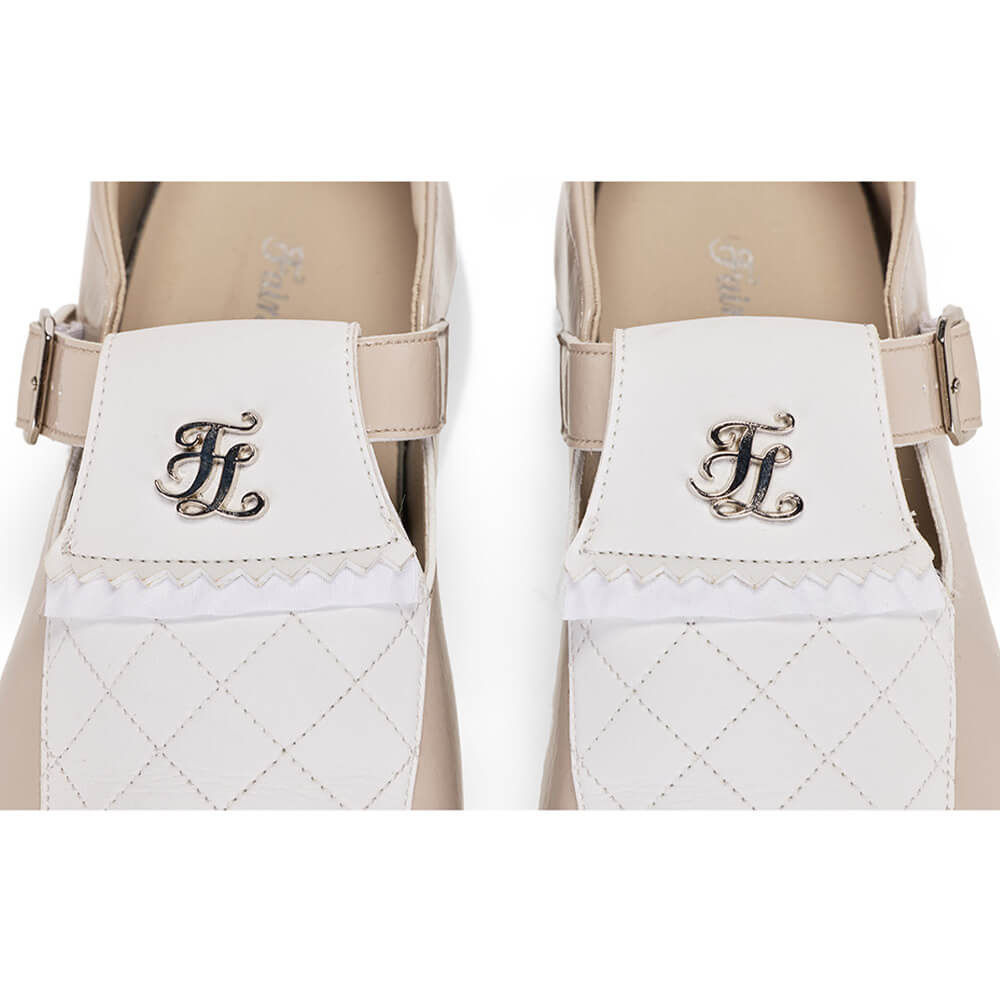 Fairliar Quilted Buckle Loafers Spikeless Golf Shoes Women